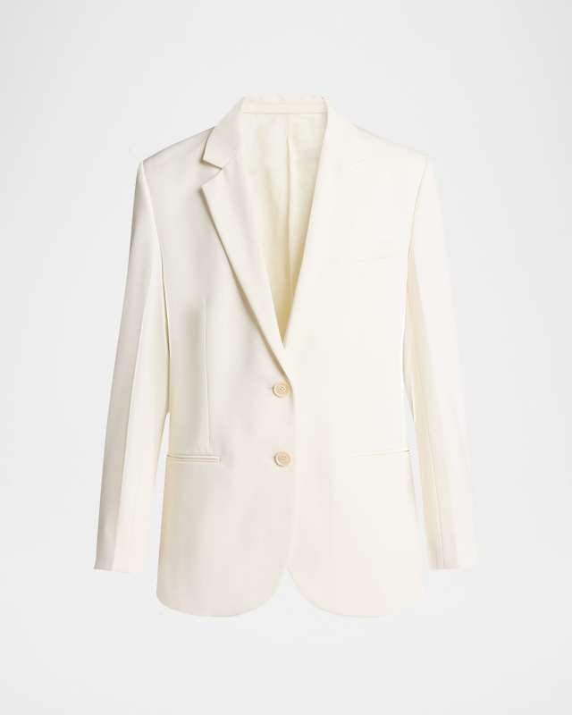 Classic Tailored Wool-Blend Jacket